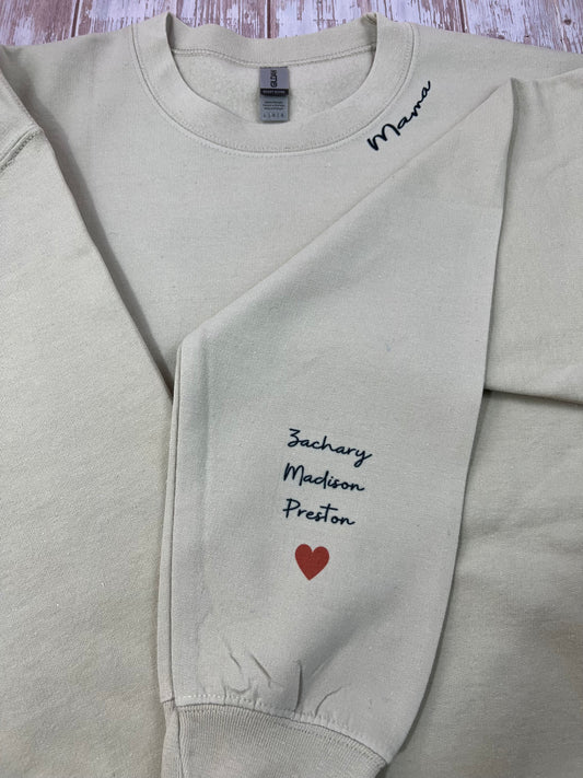 "Heart On My Sleeve" sweatshirt